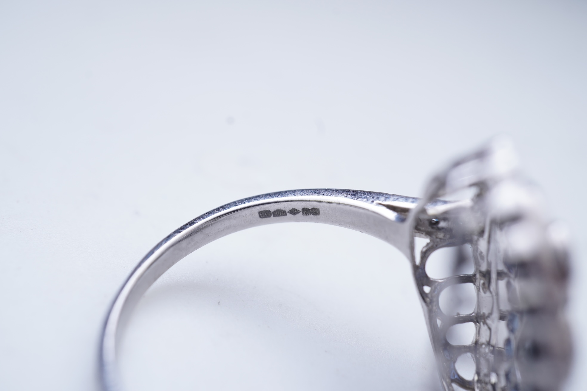 A sapphire and diamond ring